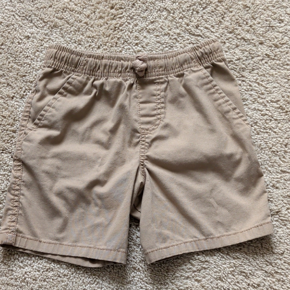 Wonder Nation Boys' Tan Flat Front Shorts
